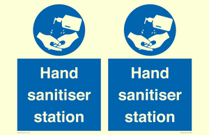 Hand sanitiser station